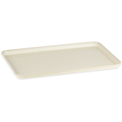 Carlisle 2618FGQ001 Fiberglass Bone White Glasteel Display/Bakery Tray