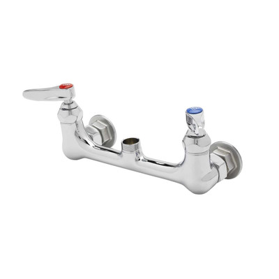 T&amp;S Brass B-0131-LN-CR-SC Pre-Rinse Mixing Faucet Less Nozzle wall mount with 8" adjustable centers