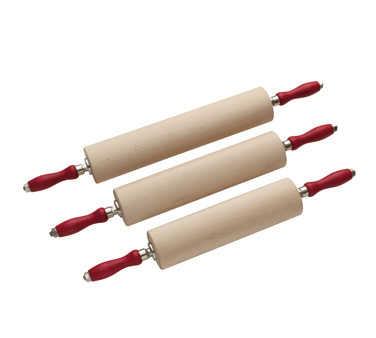 Matfer Bourgeat 140126 Rolling Pin 15-3/4"L x 3-1/8" Dia. Stainless Steel MounTing