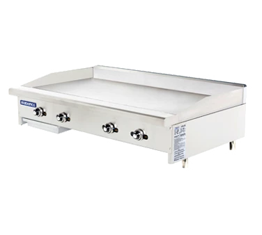 Turbo Air TATG-48-LP 48" Liquid Propane Countertop Radiance Griddle - 88,000 BTU