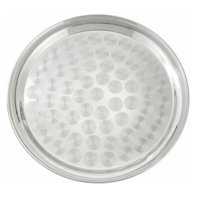 Winco STRS-16
16"
Stainless Steel
Round
Swirl Service Tray