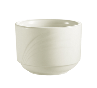 CAC China GAD-4 7.5 Oz. Bone White Porcelain Round Garden State Bouillon Cup (3 Dozen Per Case)