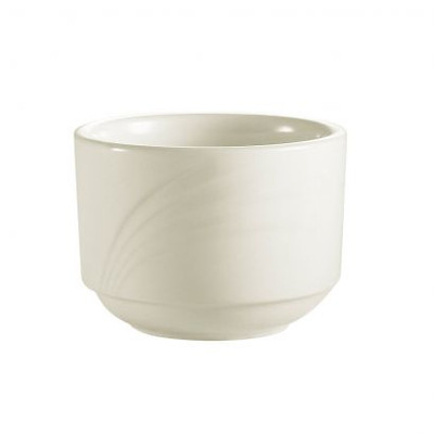 CAC China GAD-4 7.5 Oz. Bone White Porcelain Round Garden State Bouillon Cup (3 Dozen Per Case)