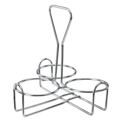 Winco WH-4 Condiment Jar Holder 3 ring