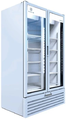 Beverage Air MT34-1W 39.5" W Two-Section Glass Door Marketeer Series Refrigerated Merchandiser