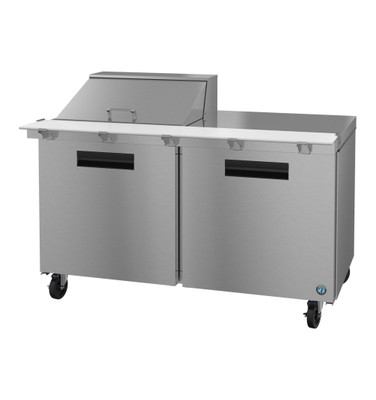 Hoshizaki SR60B-12M 60" W Two-Section Two Door Reach-In Steelheart Series Mega Top Refrigerator
