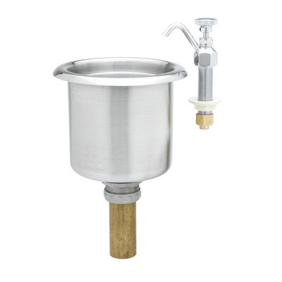 T&amp;S Brass B-2282-01-F05 Dipper Well Faucet with Drain
