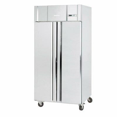Infrico USA IRR-AGN602BT 38.38" W Two-Section Solid Door Reach-In Slim line Freezer - 115 Volts