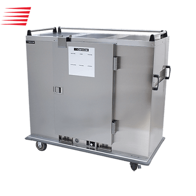 Cres Cor EB150A 150 Covered Plates Stainless Steel Single Door Insulated Mobile Banquet Cabinet - 120 Volts