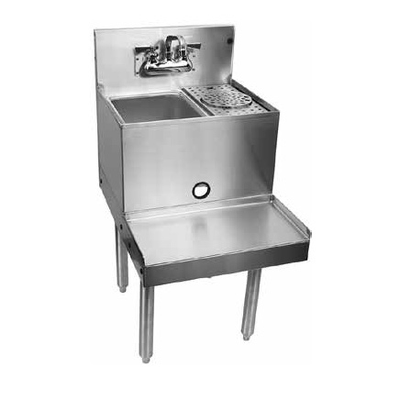 Glastender BSA-18-RF Stainless Steel Blender Station with Rinser Faucet