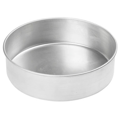 Winco ACP-103 10" x 3" Aluminum Layer Cake Pan