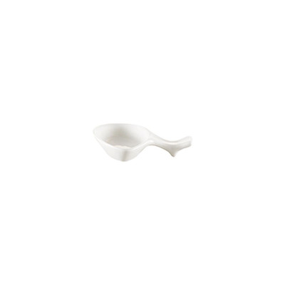 CAC China CN-88 Super White Porcelain Accessories Spoon and Chopstick Stand (12 Dozen Per Case)