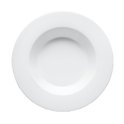 Bon Chef 5000008B
 9&quot;
 Bone China
 White
 Round
 Soup Plate