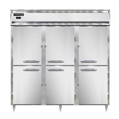 Continental Refrigeration DL3W-SS-HD Designer Line Heated Cabinet Reach-In 78"