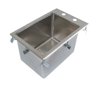 John Boos PB-DISINK101410 1 Compartment Stainless Steel Pro-Bowl Drop-In Sink 12-1/4"W x 18"D x 10"H