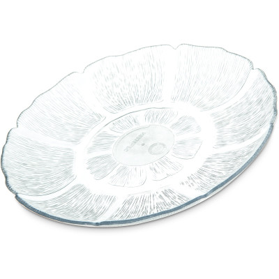 Carlisle 695407 7 1/2" Dia. PolyCarbonate Clear Petal Mist Plate