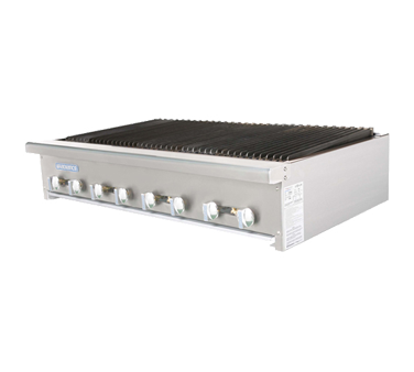 Turbo Air TARB-48-LP 48" Liquid Propane Countertop Radiance Charbroiler - 120,000 BTU