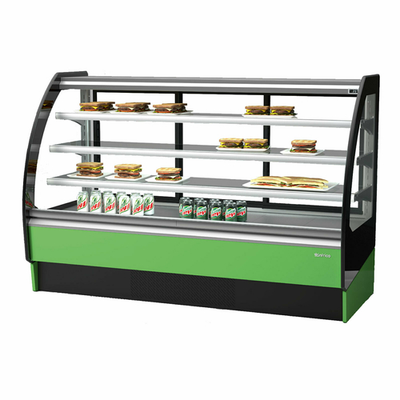 Infrico USA IDC-VBR18N 73.88" W Curved Glass Display Case