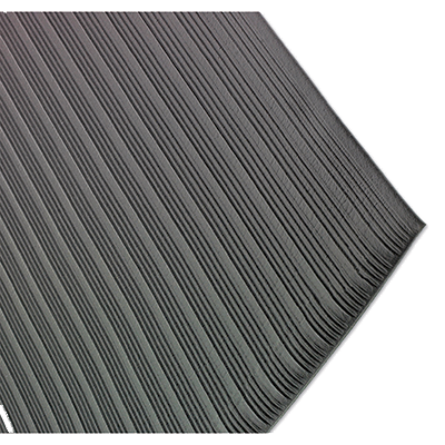 San Jamar KM4360BK 3'L x 60'W Black Sponge Floor Runner