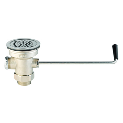T&S Brass B-3950-M Waste Valve twist handle 3-1/2"
