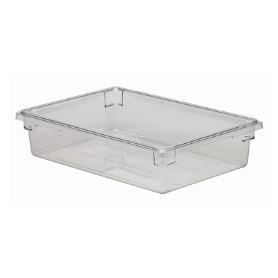 Cambro 18266CW135 8.75 Gal. 26&quot; W x 18&quot; D x 6&quot; H Clear Polycarbonate Camwear Food Storage Container