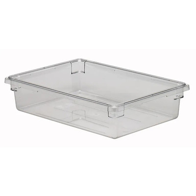 Cambro 18266CW135 8.75 Gal. 26" W x 18" D x 6" H Clear Polycarbonate Camwear Food Storage Container