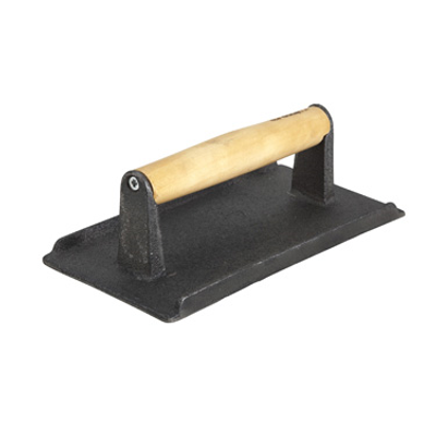 Winco SWA-9 2.5 lbs. 5-1/4" x 9" Cast Iron Steak Weight