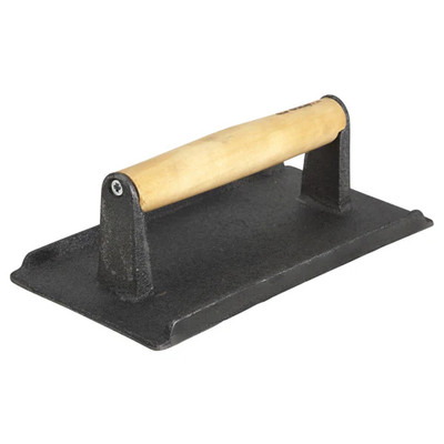 Winco SWA-9 2.5 lbs. 5-1/4" x 9" Cast Iron Steak Weight