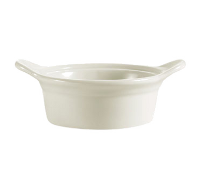 CAC China CAS-22 15 Oz. Bone White Ceramic Oval Casserole (2 Dozen Per Case)