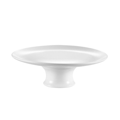 CAC China CKST-21F 12" Dia. Super White Porcelain Round Accessories Cake Stand (6 Each Per Case)