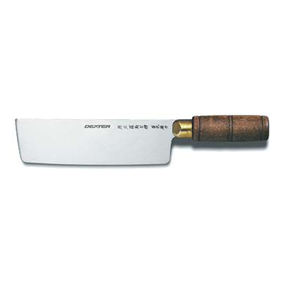 Dexter 8030 7" Traditional Chinese Chef's or Cook's Knife with Walnut Handle