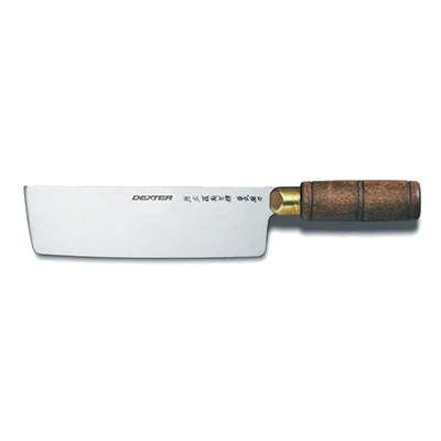 Dexter 8030 7" Traditional Chinese Chef's or Cook's Knife with Walnut Handle