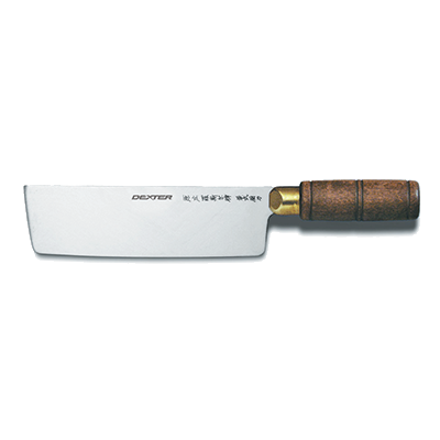 Dexter 8030 7" Traditional Chinese Chef's or Cook's Knife with Walnut Handle