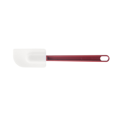 CAC China KUSF-S-10 10" Silicone with Red Handle and White Flat Blade Scraper (1 Each)