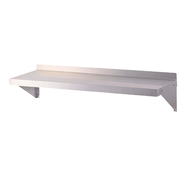 Turbo Air Tsws-1236 Shelf Wall-Mounted 36"W 2"H Rear Up-Turn 18/304 Stainless Steel