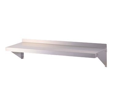 Turbo Air Tsws-1236 Shelf Wall-Mounted 36"W 2"H Rear Up-Turn 18/304 Stainless Steel