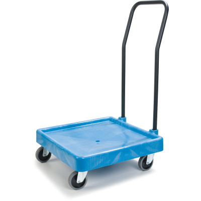 Carlisle C2236H14 Opticlean Glass Rack Dolly 350 Lb. Capacity Polypropylene Blue