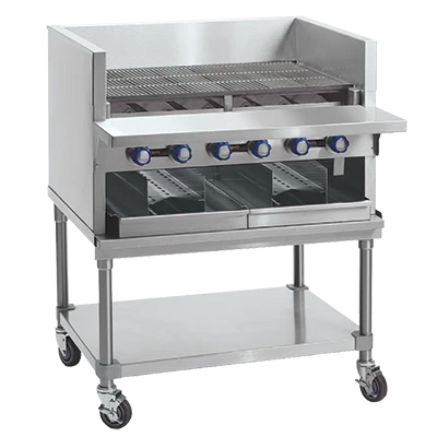 Imperial IABA-72 72" Gas Countertop Smoke Broiler - 260,000 BTU
