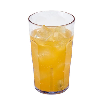 Cambro LT22152 22 Oz. Clear SAN Plastic Hammered Texture Laguna Tumbler
