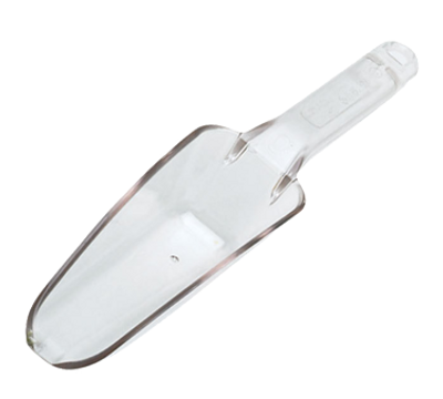 Cambro SCP6CW135 6 Oz. Clear Flat Bottom Polycarbonate Utility Scoop