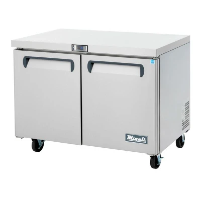 Migali C-U48R-HC 48.2"W Two-Section Solid Door Reach-In Competitor Series Undercounter Refrigerator