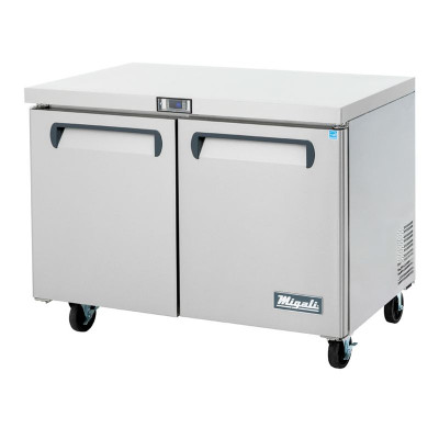 Migali C-U48R-HC 48.2"W Two-Section Solid Door Reach-In Competitor Series Undercounter Refrigerator