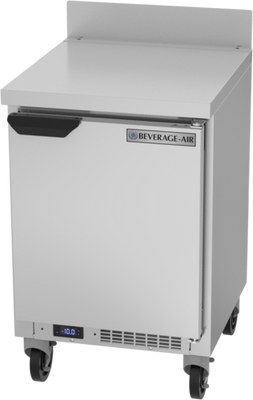 Beverage Air WTF20HC 20&quot;W One Door Stainless Steel Worktop Freezer With 4&quot; Removable Backsplash