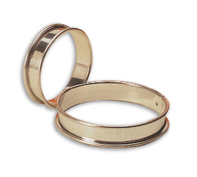 Matfer Bourgeat 371614 8.75&quot; ID x 0.75&quot;H Stainless Steel Round Tart Ring