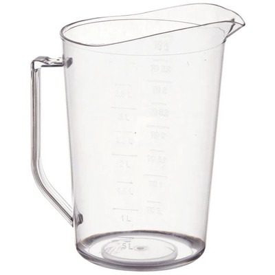 Winco PMU-400 4 qt. Clear Polycarbonate Measuring Cup