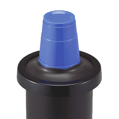 San Jamar C2410CBK Black Plastic 23-1/4"L One Size Fits All Dispenser