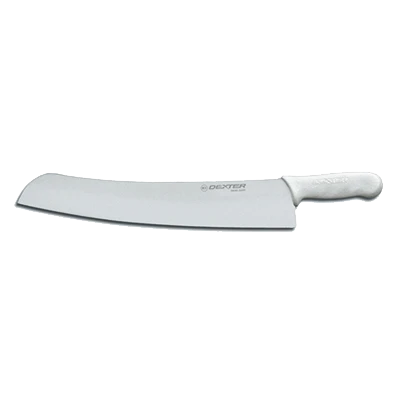 Dexter 18073 18" High Carbon Steel Pizza Knife Polypropylene White Handle