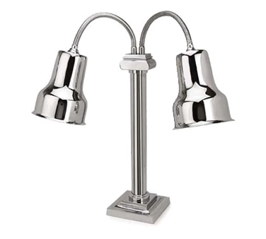 Eastern Tabletop 9632B Stainless Steel Lamp Warmer with 2 Bulbs - 120 Volts, 250 Watts