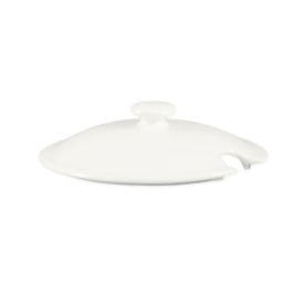 CAC China LN-88-LID 7.5" Dia. Super White Porcelain Lion Head Tureen or Bouillon Lid Only (8 Each Per Case)