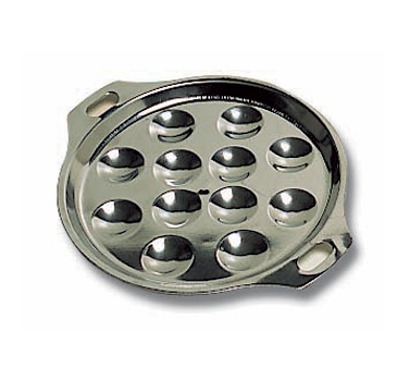 Matfer Bourgeat 613281
 6-1/4"
 Stainless Steel
 Escargot Plate